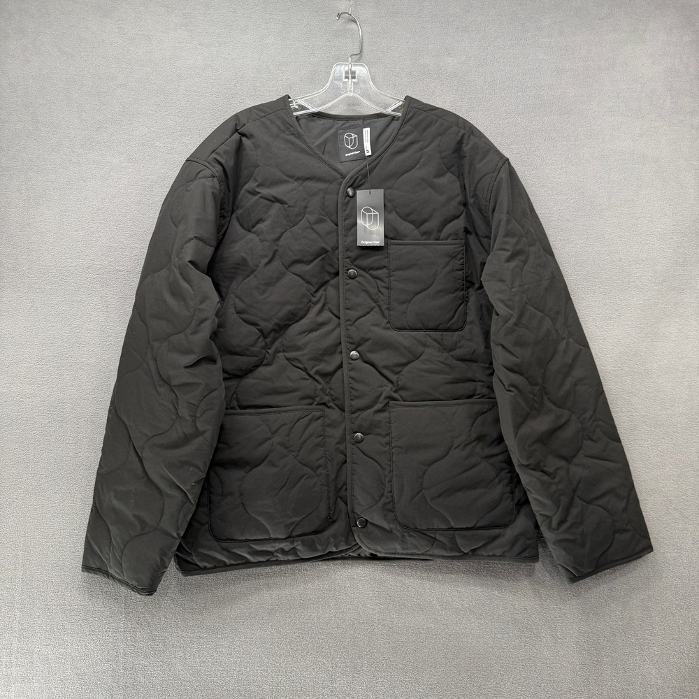 Original Use Mens Onion Quilted Liner Jacket Med Black Snap Front NWT Gorpcore